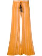 Zeus+dione - Alcestes Trousers - Women - Silk/rayon - 38, Yellow/orange, Silk/rayon