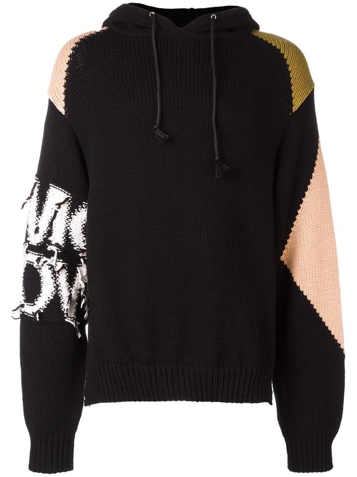 Stella Mccartney Tomorrow Knit Hoodie, Men's, Size: Xs, Black, Viscose/wool/polyamide/cotton