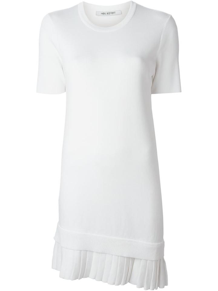 Neil Barrett Pleated Hem Sweater Dress