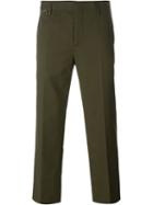 Marc Jacobs Cropped Trousers, Men's, Size: 48, Green, Viscose/cupro/cotton