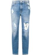 Pinko Ripped Cigarette Jeans - Blue