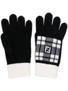 Fendi Knitted Gloves - Black