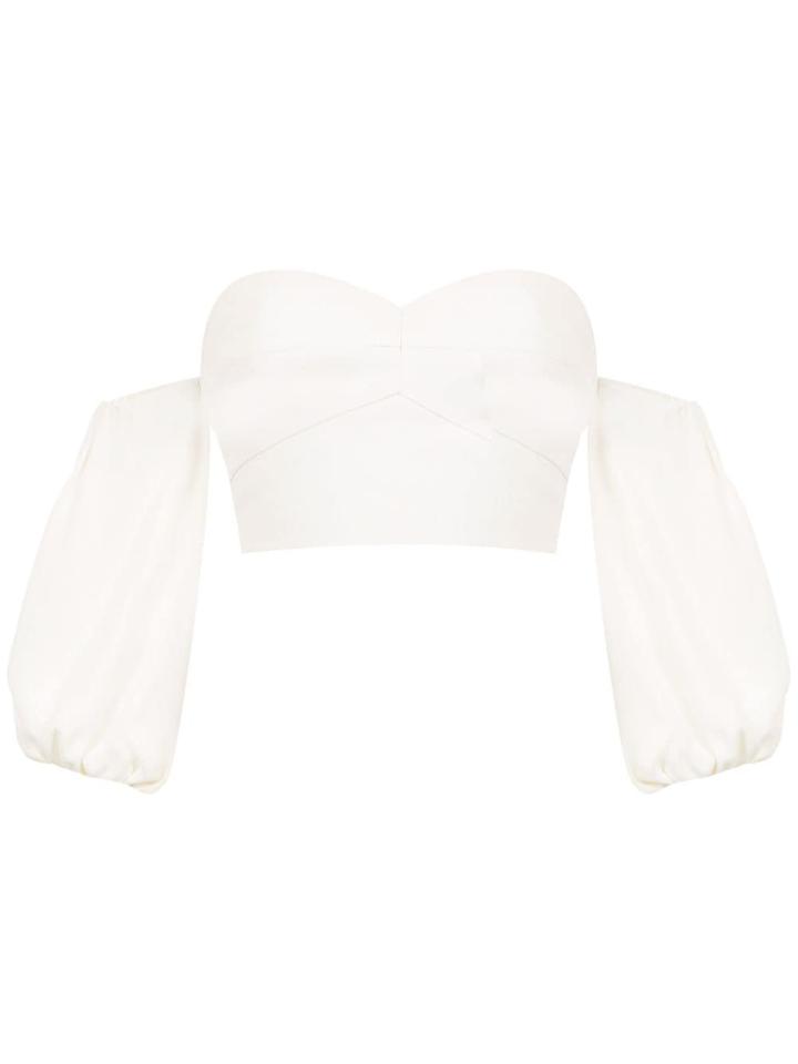 Nk Collection Cropped Top - White