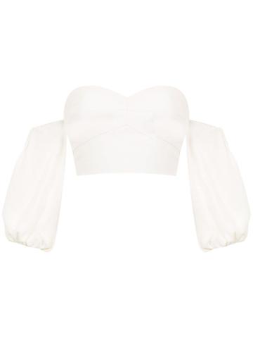 Nk Collection Cropped Top - White