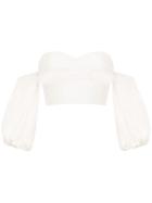 Nk Collection Cropped Top - White