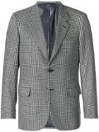 Brioni Gingham Print Blazer - Black