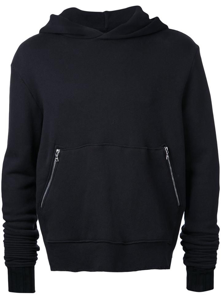 Amiri Raw Edge Hoodie - Black