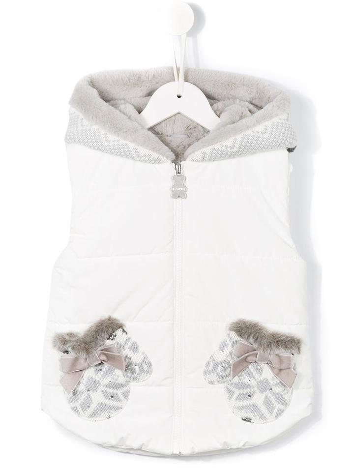 Lapin House Hooded Padded Gilet, Girl's, Size: 6 Yrs, White