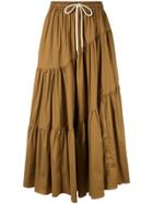 Lee Mathews Elsie Wave Skirt - Brown