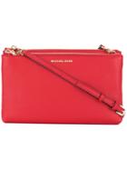 Michael Michael Kors - Double Zips Crossbody Bag - Women - Calf Leather - One Size, Red, Calf Leather