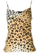 Kendall+kylie Leopard Print Top - Nude & Neutrals