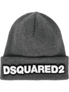 Dsquared2 Branded Beanie Hat - Grey
