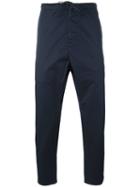 Vince Cropped Trousers, Men's, Size: Medium, Blue, Cotton/spandex/elastane