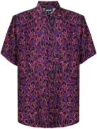 Just Cavalli Leopard Print Short-sleeve Shirt - Black