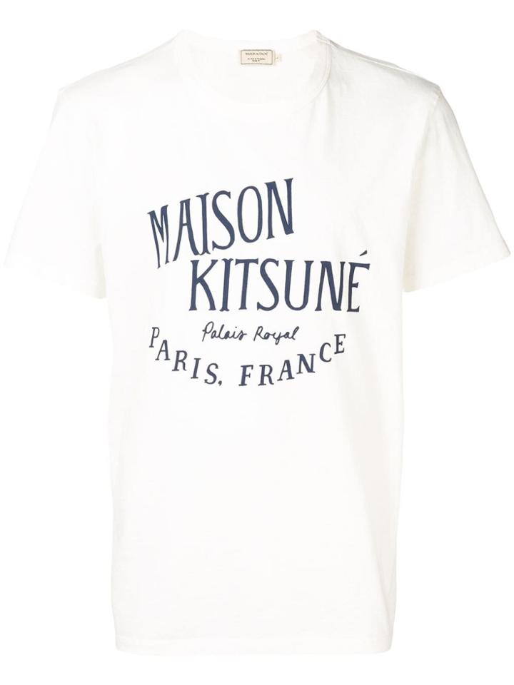 Maison Kitsuné White Logo T-shirt