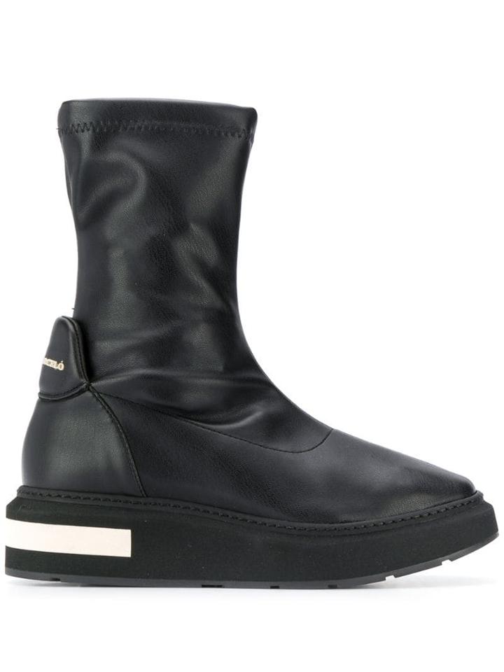 Paloma Barceló Hybrid Ankle Boots - Black