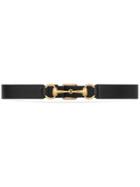 Gucci Leather Belt With Horsebit - Black