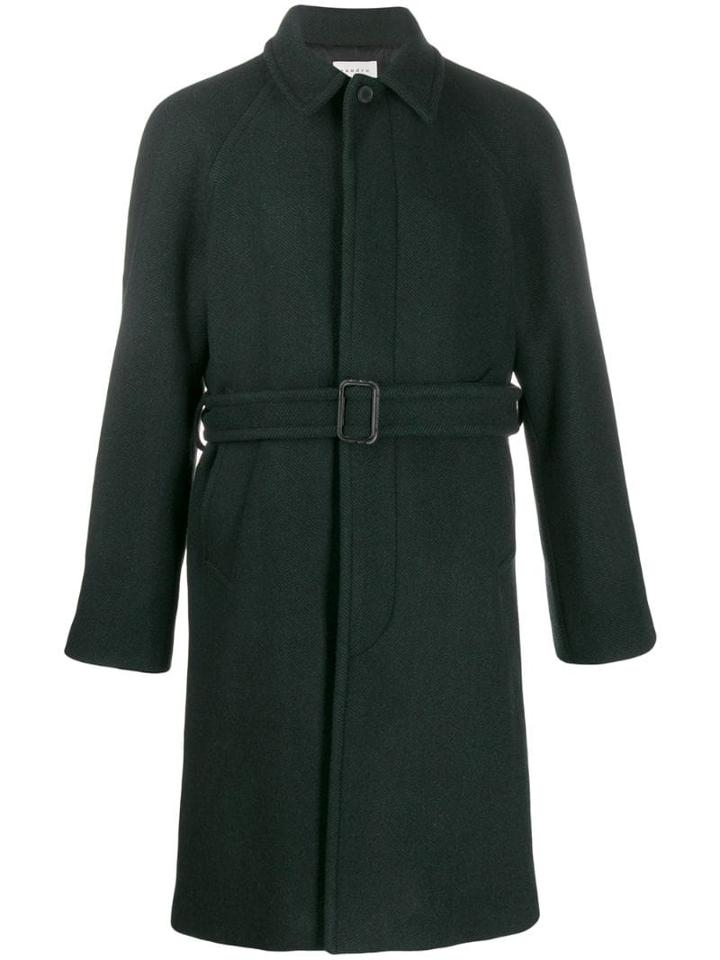 Sandro Paris Belted Coat - Green