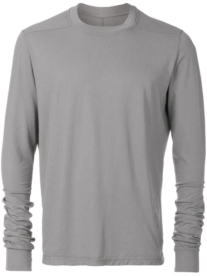 Rick Owens Drkshdw Casual Longsleeved T-shirt - Grey