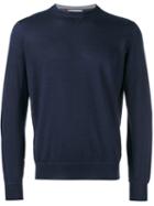 Brunello Cucinelli Plain Sweatshirt, Men's, Size: 46, Blue, Cashmere/virgin Wool