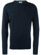 John Smedley 'failand' Jumper, Men's, Size: Small, Blue, Merino