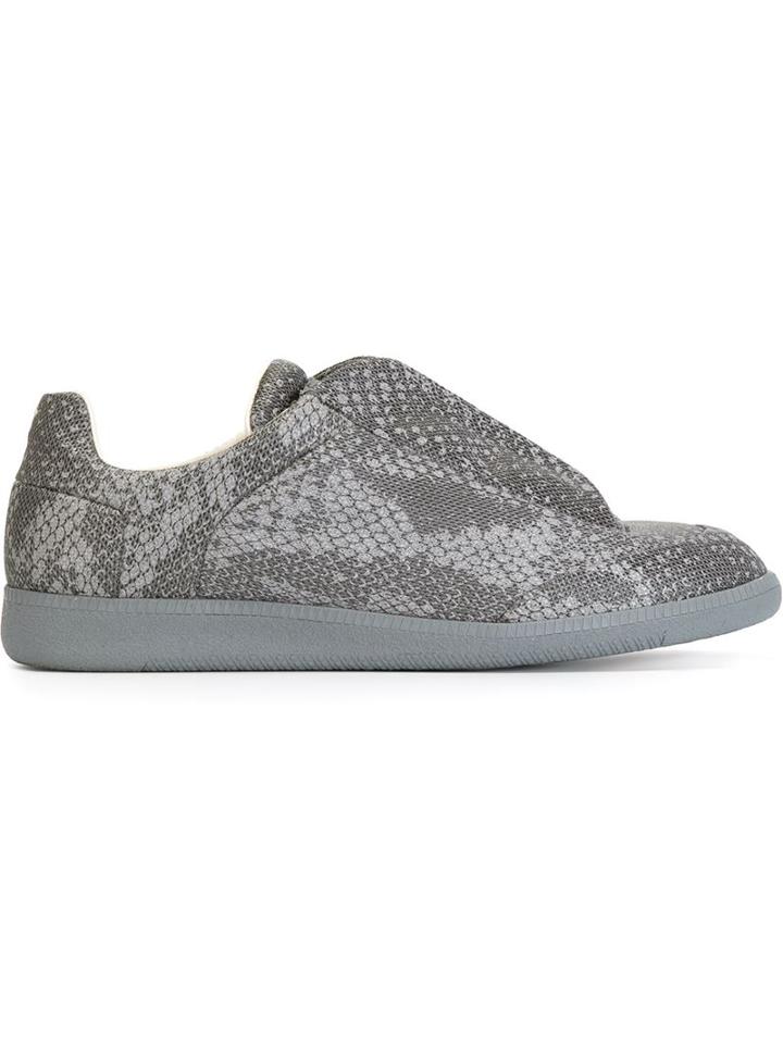 Maison Margiela Future Sneakers, Men's, Size: 8, Grey, Lamb Skin/rubber