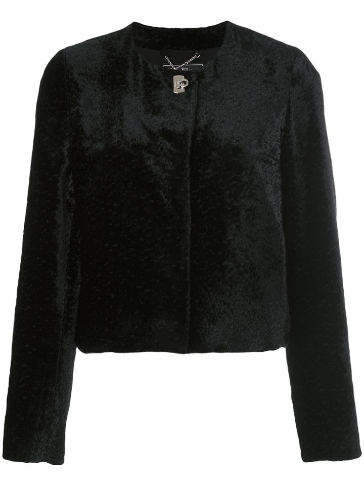 Salvatore Ferragamo Gancio Clasp Jacket - Black