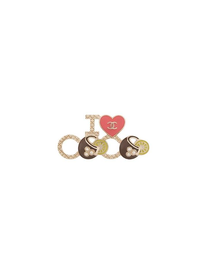 Chanel Pre-owned I Love Coco Brooch - Metallic