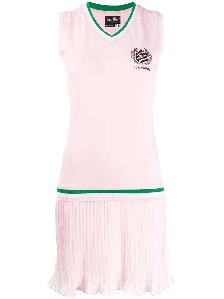 Plein Sport Pleated Tennis Dress - Pink