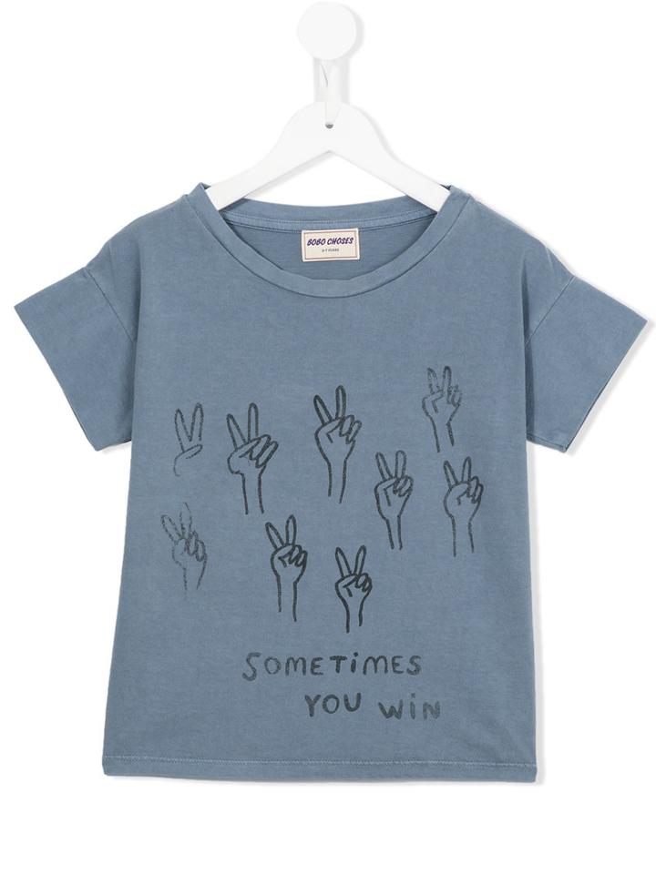 Bobo Choses Podium T-shirt, Boy's, Size: 7 Yrs, Blue