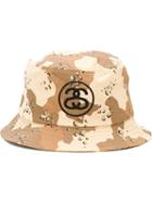 Stussy Camouflage Print Bucket Hat