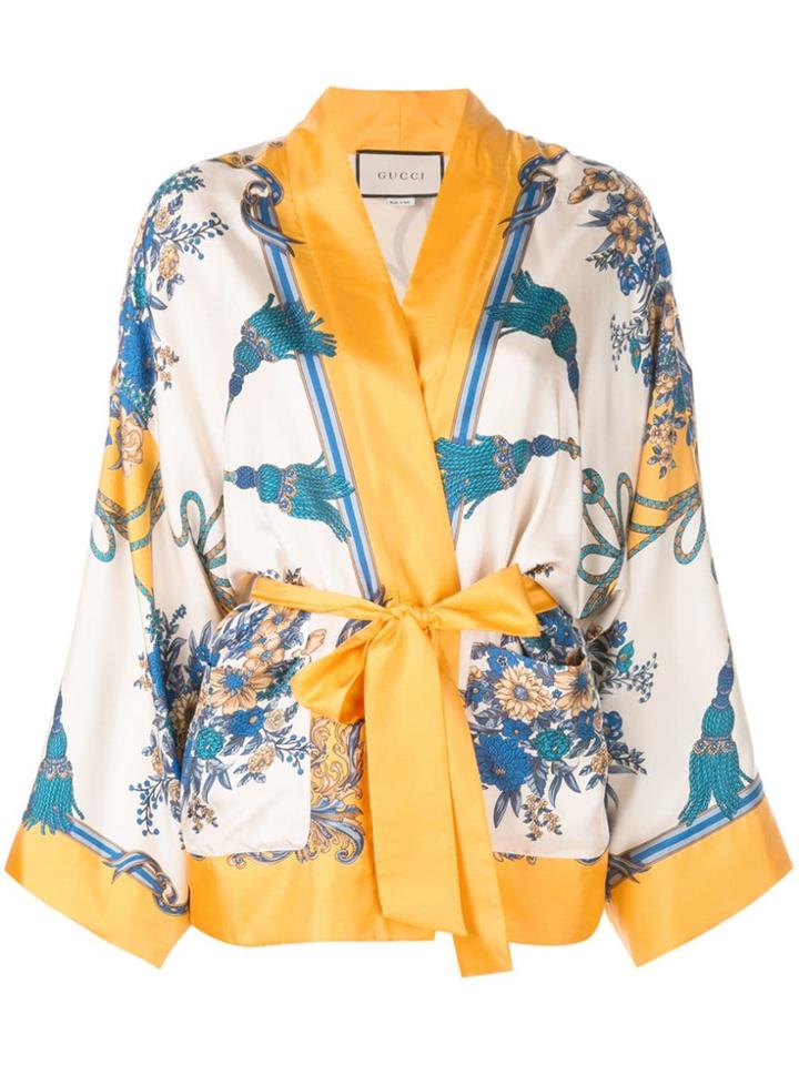 Gucci Silk Kimono Jacket - Multicolour