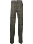 Paolo Pecora Checked Slim-fit Trousers - Nude & Neutrals