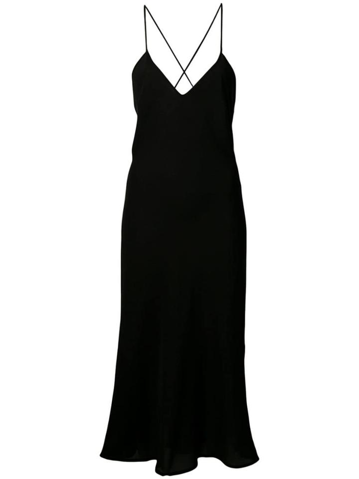 Ssheena Midi Slip Dress - Black