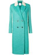 Mira Mikati Double Breasted Coat - Green