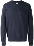 Cp Company Lens Crew Neck Sweatshirt - Blue