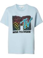 Marc Jacobs Mtv Branded T-shirt, Women's, Size: Small, Blue, Wool/tencel/polyester/polyamide