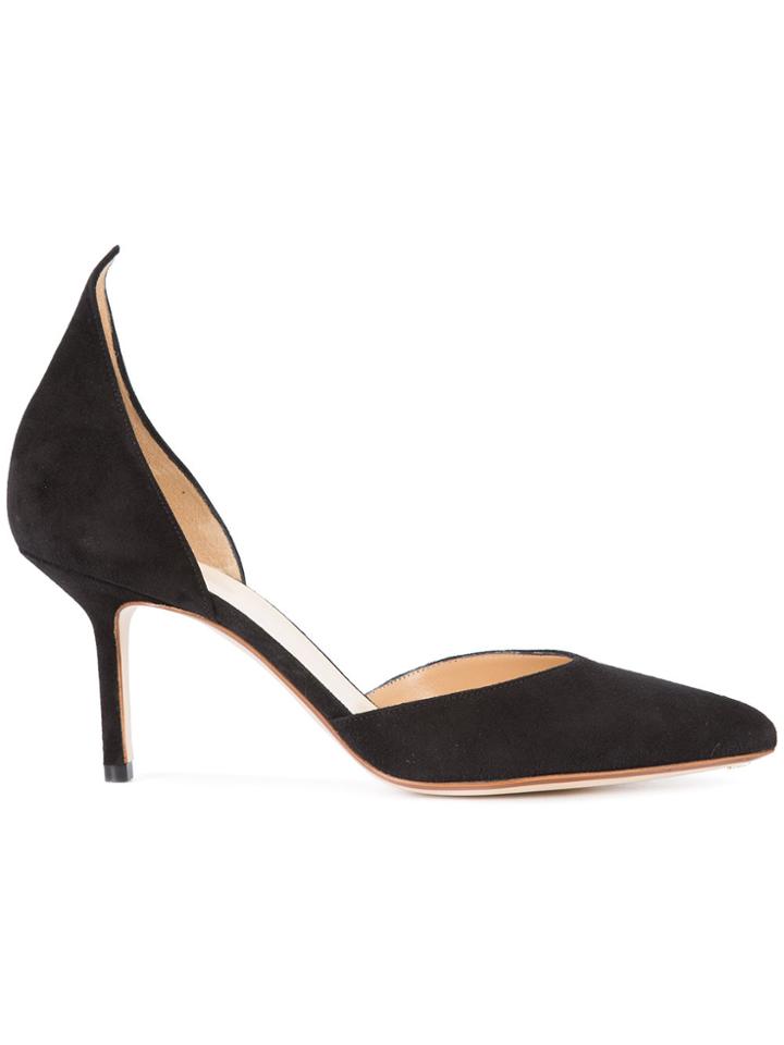 Francesco Russo Open Laterals Pumps - Black