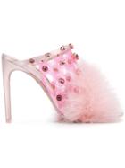 Sophia Webster Iris Mules - Pink & Purple