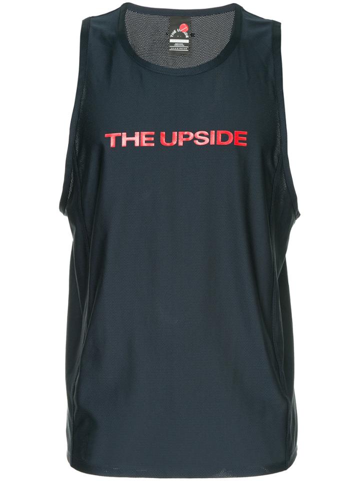 The Upside Logo Print Tank Top - Blue