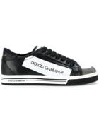 Dolce & Gabbana Panelled Lace-up Sneakers - Black