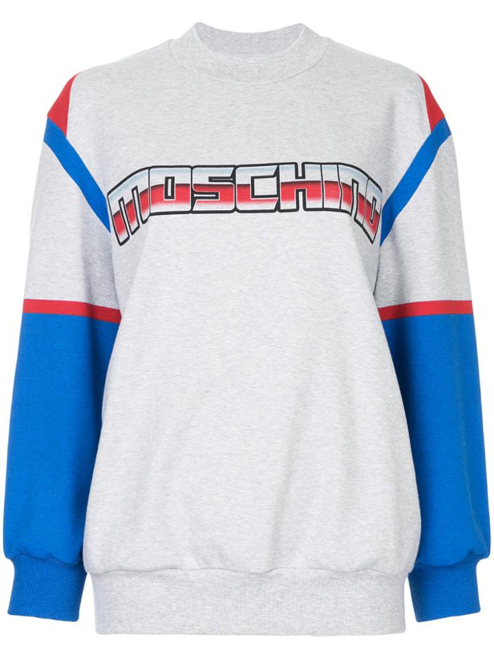 Moschino Transformers Logo Sweatshirt - Grey