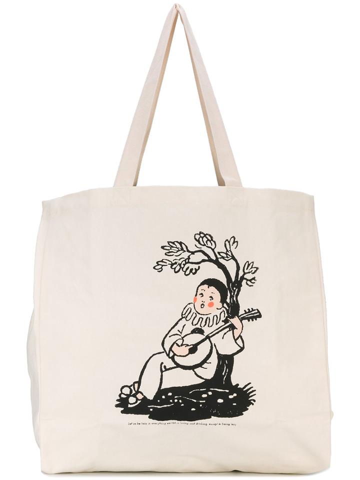Pam Perks And Mini - Ode To Lazy Tote - Women - Cotton - One Size, Nude/neutrals, Cotton