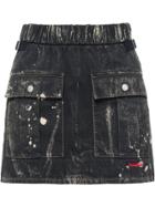 Miu Miu Cotton Gabardine Skirt - Black