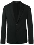Giorgio Armani Two Button Blazer, Men's, Size: 50, Black, Virgin Wool/polyamide/spandex/elastane/acetate