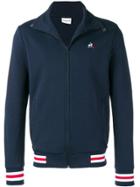 Le Coq Sportif Stripe Trim Jersey Jacket - Blue