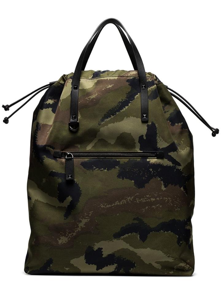 Valentino Val Camo Tote Bkpk Mlti - Green
