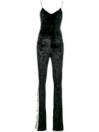 Off-white - Side Stripe Jumpsuit - Women - Polyester/spandex/elastane - 38, Black, Polyester/spandex/elastane