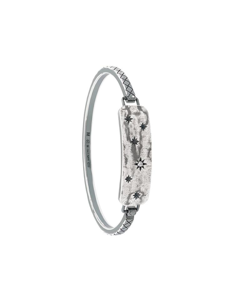 Bottega Veneta Intrecciato Bangle - Metallic