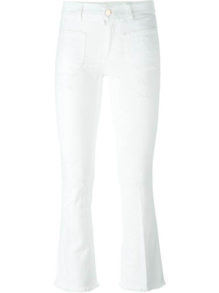 Stella Mccartney Bootcut Jeans, Women's, Size: 27, White, Cotton/spandex/elastane